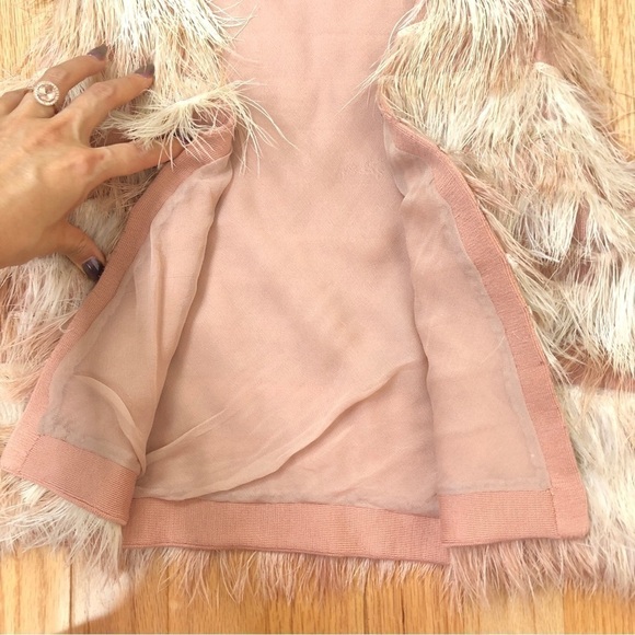 J.Crew 100% ostrich feather boho ombré vest - Picture 4 of 5